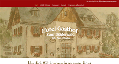 Desktop Screenshot of gasthof-doehlerwald.de